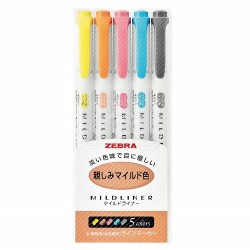 Set Mildliner 5 Colores...