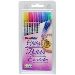 SET MARCADOR GLITTER MARVY...